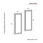 Spogulis Asir, 29,5x70x1,8cm, brūns cena un informācija | Vannas istabas spoguļi | 220.lv