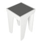 Sānu galds Asir, 36,8x58x36,8cm, balts/melns cena un informācija | Žurnālgaldiņi | 220.lv