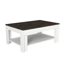 Кофейный столик Asir, 90x40x60см, белый/коричневый цена и информация | Журнальные столики | 220.lv