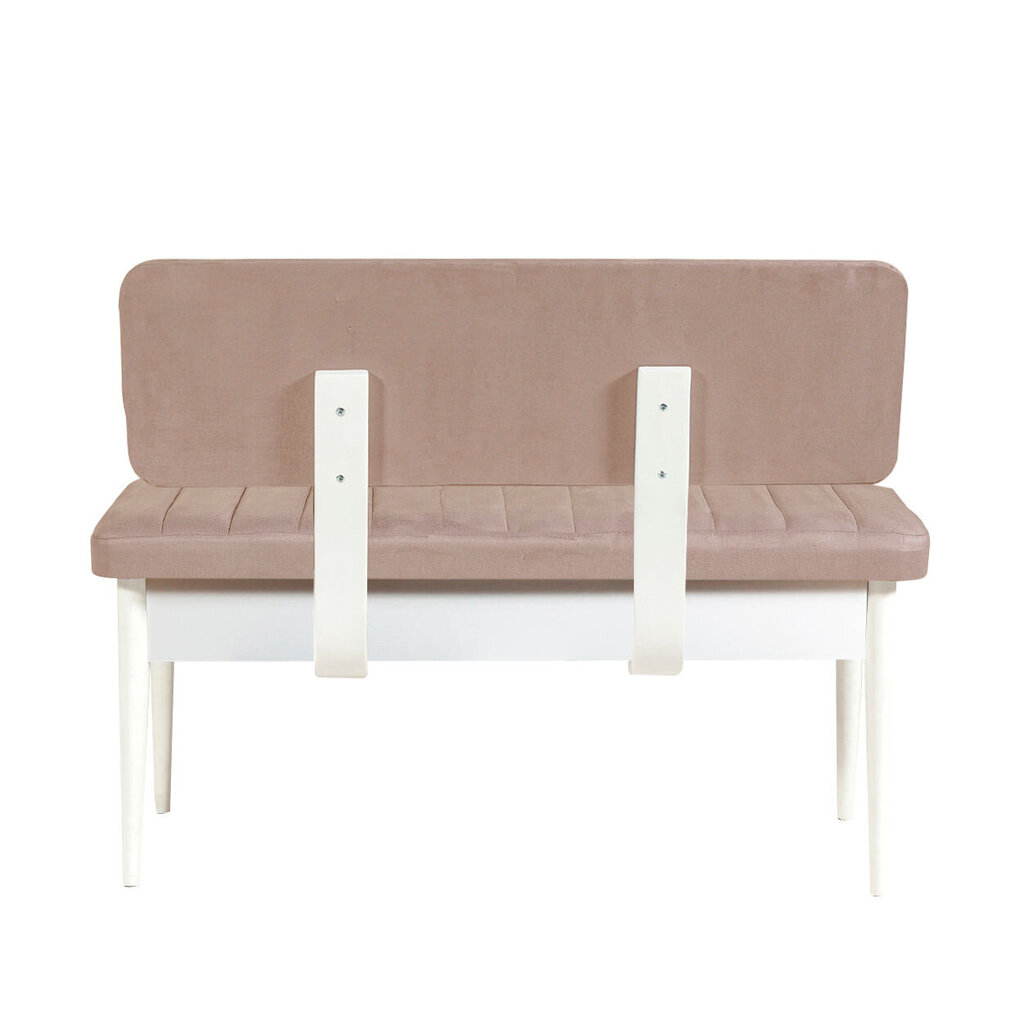 Soliņš Asir, 110x85x40cm, balta/rozā krāsā cena un informācija | Virtuves un ēdamistabas krēsli | 220.lv