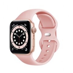 Браслет Techsuit Watchband Apple Watch 1 / 2 / 3 / 4 / 5 / 6 / 7 / 8 / SE / Ultra (42 / 44 / 45 / 49 mm) Light розовый цена и информация | Аксессуары для смарт-часов и браслетов | 220.lv