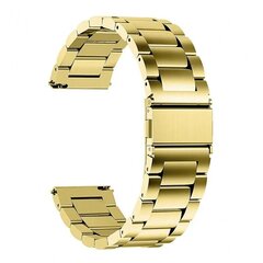 Браслет Techsuit Watchband Samsung Galaxy Watch (46mm) / Gear S3, Huawei Watch GT / GT 2 / GT 2e / GT 2 Pro / GT 3 (46 mm) золото цена и информация | Аксессуары для смарт-часов и браслетов | 220.lv
