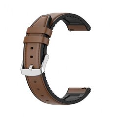 Браслет Techsuit Watchband Samsung Galaxy Watch 4, Galaxy Watch Active (40 / 44 mm), Huawei Watch GT / GT 2 / GT 3 (42 mm) коричневый цена и информация | Аксессуары для смарт-часов и браслетов | 220.lv