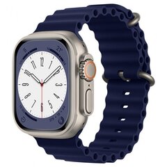 Браслет Techsuit Watchband Apple Watch 1 / 2 / 3 / 4 / 5 / 6 / 7 / SE / 8 (38 / 40 / 41mm) синий цена и информация | Аксессуары для смарт-часов и браслетов | 220.lv
