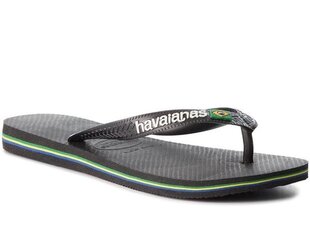 Brasil logo black havaianas for women's black 41108501069 41108501069 цена и информация | Шлепанцы, тапочки для женщин | 220.lv