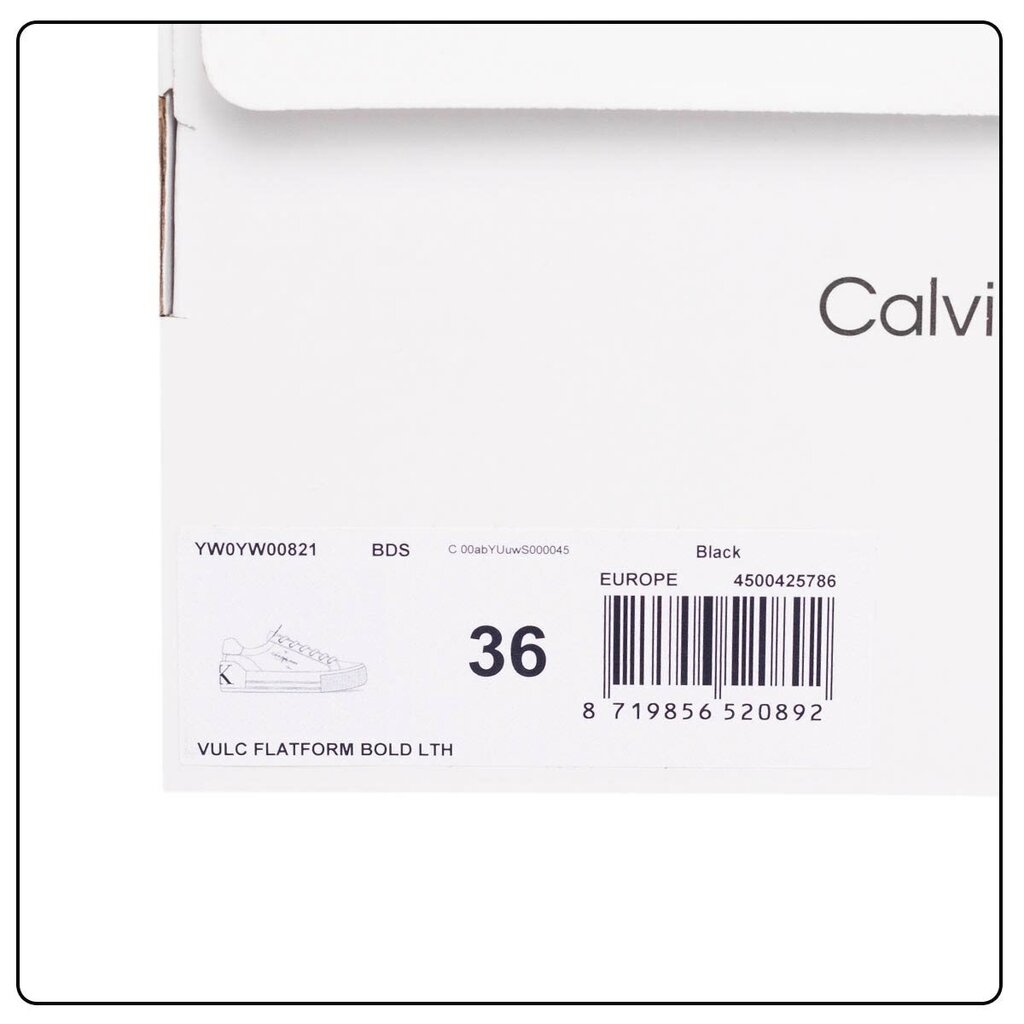 Sieviešu apavi Calvin Klein 48753, melni cena un informācija | Sporta apavi sievietēm | 220.lv