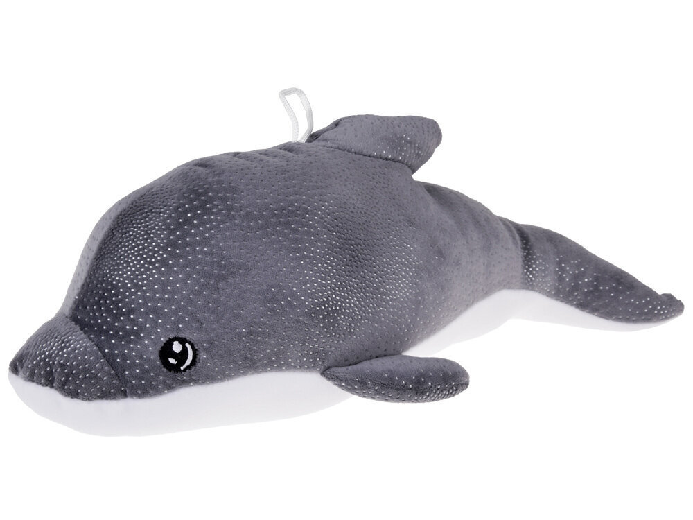 Plīša rotaļlieta delfīns, zils un pelēks, 37cm. cena un informācija | Mīkstās (plīša) rotaļlietas | 220.lv