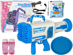 Ziepju burbuļu pistoles ar gaismas efektiem, Lean Toys, zila cena un informācija | Ūdens, smilšu un pludmales rotaļlietas | 220.lv