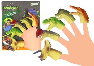 Gumijas uzpirksteņu komplekts dinozauri, 5gab. cena un informācija | Rotaļlietas zēniem | 220.lv