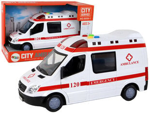 Машина скорой помощи со световыми и звуковыми эффектами, белая цена и информация | Игрушки для мальчиков | 220.lv