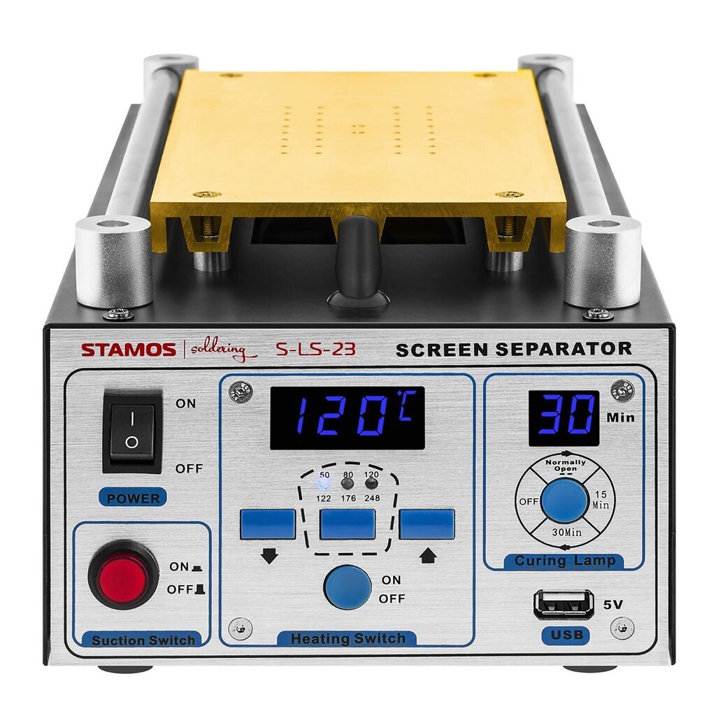 Sildītāja servisa separators LCD ekrānu remontam līdz 8 collām Stamos Soldering S-LS-23 cena un informācija | Telefonu rezerves daļas un instrumenti to remontam | 220.lv