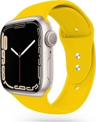 Aproce IconBAND - Apple Watch 4 / 5 / 6 / 7 / SE (42 / 44 / 45 MM), dzeltena cena un informācija | Viedpulksteņu un viedo aproču aksesuāri | 220.lv