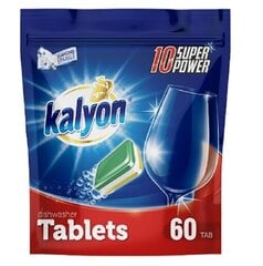 Таблетки KALYON 10 Super Power для посудомоечной машины, 60 шт. цена и информация | Средства для мытья посуды | 220.lv