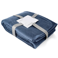 ZEMI samta gultas pārklājs, tumši zils, 220x240 cm cena un informācija | Gultas pārklāji, pledi | 220.lv