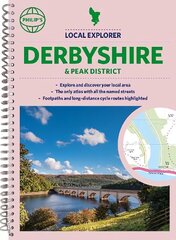 Philip's Local Explorer Street Atlas Derbyshire and the Peak District cena un informācija | Ceļojumu apraksti, ceļveži | 220.lv