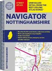 Philip's Navigator Street Atlas Nottinghamshire цена и информация | Путеводители, путешествия | 220.lv