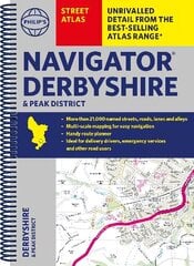Philip's Navigator Street Atlas Derbyshire and the Peak District cena un informācija | Ceļojumu apraksti, ceļveži | 220.lv