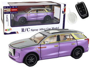 Ar tālvadību vadāma automašīna ar gaismas un skaņas efektiem, Lean Toys, violets cena un informācija | Rotaļlietas zēniem | 220.lv