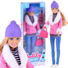 Lelle Anlily ar ziemas apģērbu un rokassomiņu cena un informācija | Rotaļlietas meitenēm | 220.lv