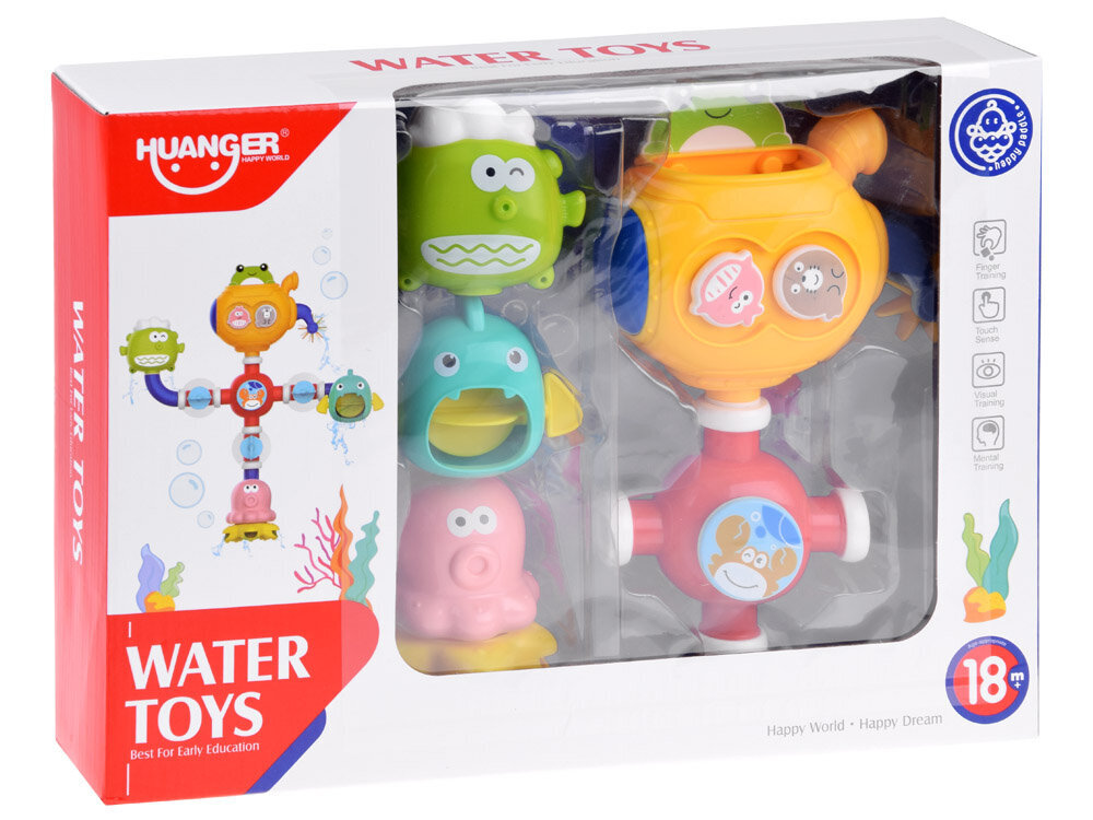 Vannas istabas rotaļlietas ūdens dzirnaviņas ar piesūcekni, Huager cena un informācija | Rotaļlietas zīdaiņiem | 220.lv