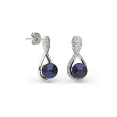 Sudraba auskari ar pērlēm Silver Pearls sievietēm W61424926 cena un informācija | Auskari | 220.lv