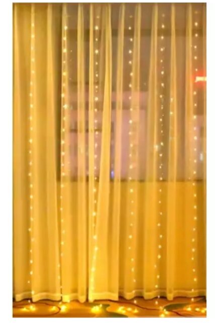 Gaismas aizkars, 300 LED, 5,8 m cena un informācija | Ziemassvētku lampiņas, LED virtenes | 220.lv