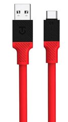 Tactical Fat Man Cable USB-A|USB-C 1m Red цена и информация | Кабели и провода | 220.lv