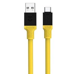 Tactical Fat Man Cable USB-A|USB-C 1m Yellow цена и информация | Кабели и провода | 220.lv