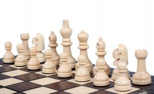 Koka šahs Sunrise Chess & Games School Chess, 28 x 28 cm cena un informācija | Galda spēles | 220.lv