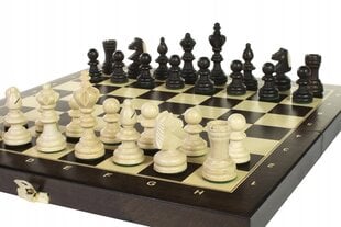 Koka šahs Sunrise Chess & Games Training Chess, 34,5 x 34,5 cm cena un informācija | Galda spēles | 220.lv