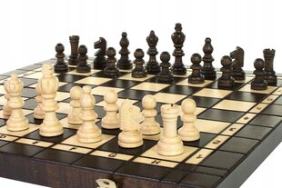 Šaha, dambretes un bekgemona komplekts Sunrise Chess & Games 3 in 1, 40 x 40 cm цена и информация | Настольные игры, головоломки | 220.lv