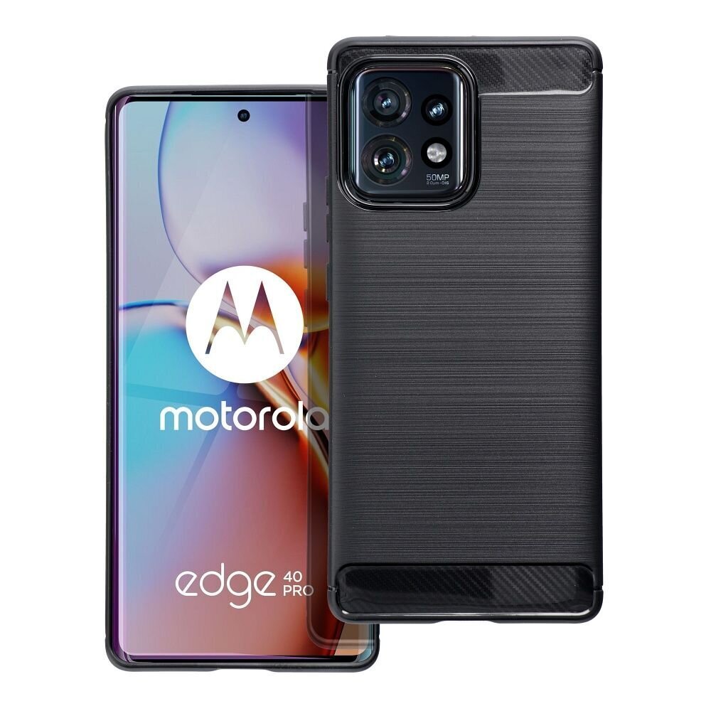 Forcell Carbon Motorola Edge 40 Pro cena un informācija | Telefonu vāciņi, maciņi | 220.lv