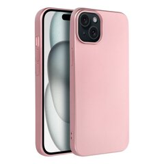 Metallic Чехол для Iphone 15 Plus, розовый цена и информация | Чехлы для телефонов | 220.lv