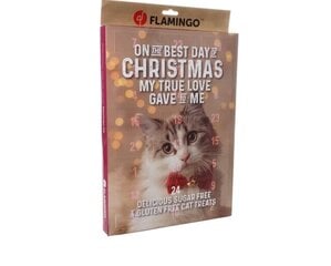 Flamingo adventes kalendārs kaķiem, 295 g cena un informācija | Gardumi kaķiem | 220.lv