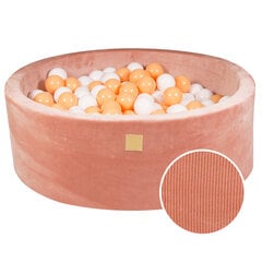 Apaļš baseins ar bumbiņām MeowBaby, 200 bumbiņas, rozā cena un informācija | Rotaļlietas zīdaiņiem | 220.lv