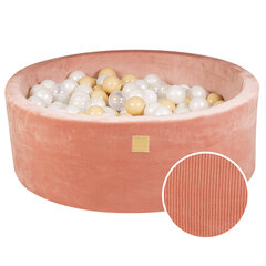 Apaļš baseins ar bumbiņām MeowBaby, 200 bumbiņas, rozā cena un informācija | Rotaļlietas zīdaiņiem | 220.lv