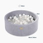 Rotaļu komplekts ar bumbu baseinu MeowBaby, 200 bumbiņas, rozā цена и информация | Rotaļlietas zīdaiņiem | 220.lv