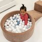 Rotaļu komplekts ar bumbu baseinu MeowBaby, 200 bumbiņas, bēšs цена и информация | Rotaļlietas zīdaiņiem | 220.lv