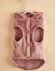 Pet dzīvnieka džemperis ar kapuci, 26x23x37 cm, Brūns cena un informācija | Apģērbi suņiem | 220.lv