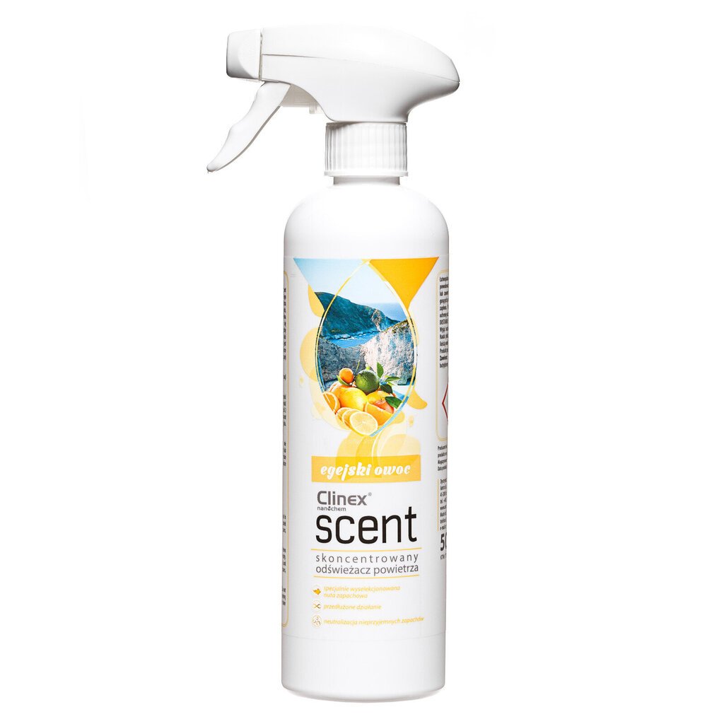 Koncentrēts gaisa atsvaidzinātājs CLINEX Scent - Aegean Fruit 500ml 10114431 cena un informācija | Gaisa atsvaidzinātāji | 220.lv