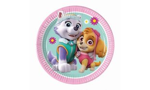 "Paw Patrol Skye" комплект одноразовой посуды на 16 персон со скатертью, приборами и флажками цена и информация | Праздничная одноразовая посуда | 220.lv