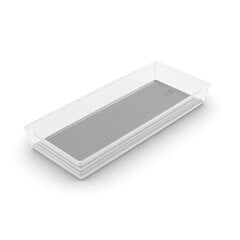 Kastīte Sistemo Organizer 8 37.5 x 15 x 5 cm caurspīdīga/gaiši pelēka cena un informācija | Veļas grozi un mantu uzglabāšanas kastes | 220.lv