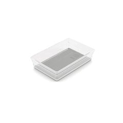 Kastīte Sistemo Organizer 7 22.5 x 15.5 x 5 cm caurspīdīga/gaiši pelēka cena un informācija | Veļas grozi un mantu uzglabāšanas kastes | 220.lv