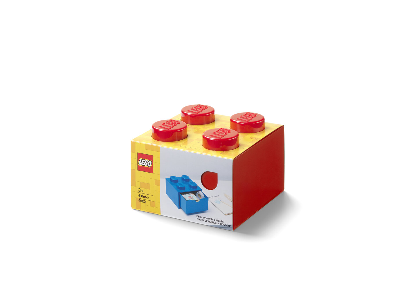 Lego kaste, sarkana цена и информация | Veļas grozi un mantu uzglabāšanas kastes | 220.lv