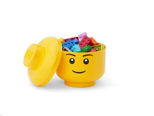 Ящик для игрушек LEGO, желтый. цена и информация | Ящики для вещей | 220.lv