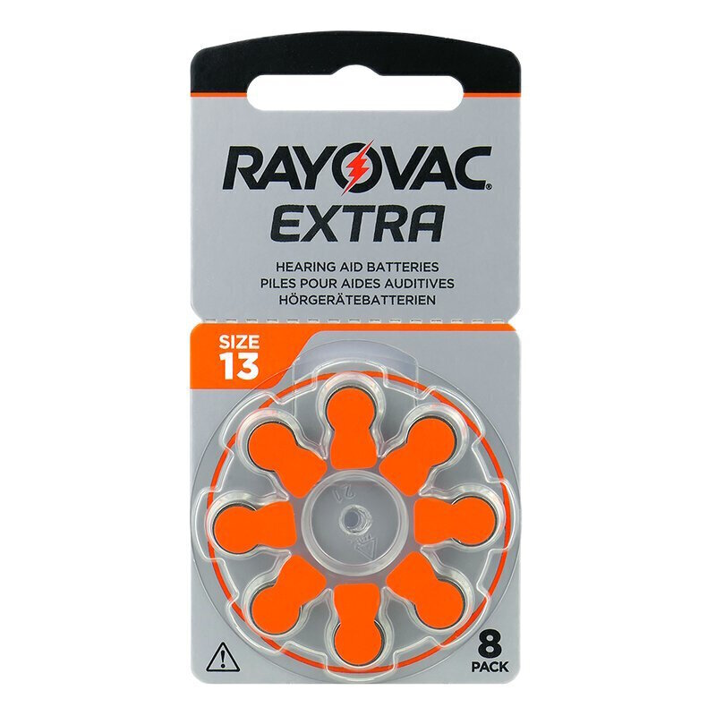 Rayovac A13 (PR48) dzirdes aparātu baterijas 10x8gab. cena un informācija | Baterijas | 220.lv