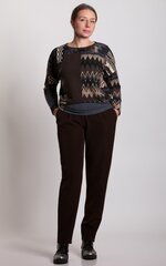 Классический женский свитер светло-коричневого цвета цена и информация | Женские блузки, рубашки | 220.lv