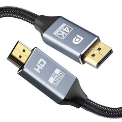 Reagle HDMI DP DisplayPort 4K, 3m cena un informācija | Kabeļi un vadi | 220.lv
