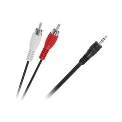 кабель jack 3,5 - 2 x rca 1,2 м цена и информация | Кабели и провода | 220.lv