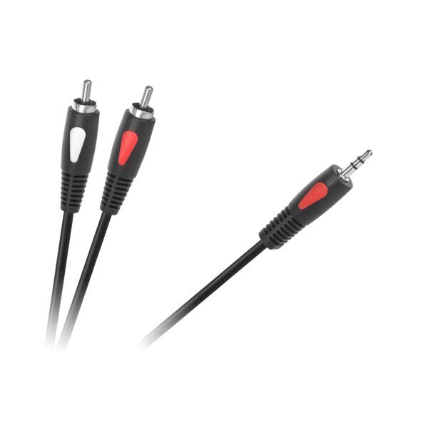 Kabelis Cabletech Eco-Line 3.5 AUX - 2xRCA 1m цена и информация | Kabeļi un vadi | 220.lv